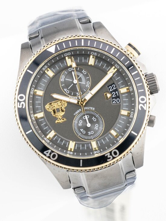 Fossil Other - Fossil PR2121 Chronograph Gunmetal NWT Quartz Analog Men's Watch New Battery